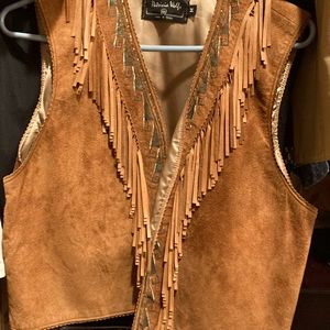 Patricia Wolfe vintage western fringe vest.